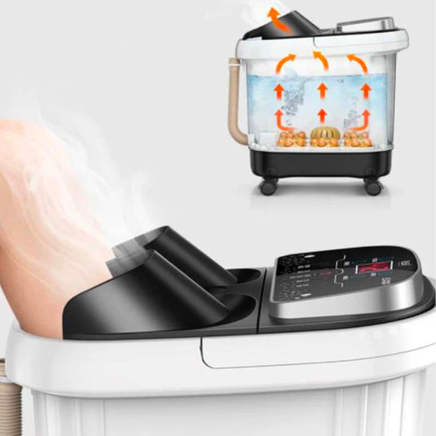 Foot Spa Massager with Heat Bubbles Vibration, foot spa at home, foot bath massager - Arganna Skin